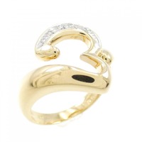 K18YG/PT ハート ダイヤモンド リング 0.03CT