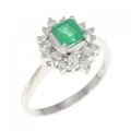 PT エメラルド リング 0.40CT