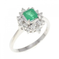 PT エメラルド リング 0.40CT