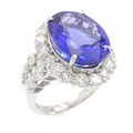 PT タンザナイト リング 8.04CT