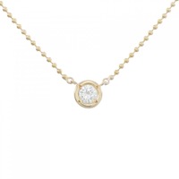 K18YG ソリティア ダイヤモンド ネックレス 0.21CT