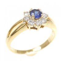 750YG サファイヤ リング 0.25CT