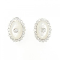 K18WG マザーオブパール ピアス