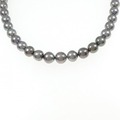 シルバークラスプ 黒蝶パール ネックレス 8.5-10.5mm