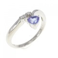 PT ハート タンザナイト リング 0.24CT
