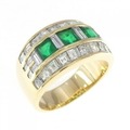 750YG エメラルド リング 1.36CT