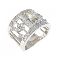 PT ダイヤモンド リング 0.544CT LY VVS1 ファンシーカット