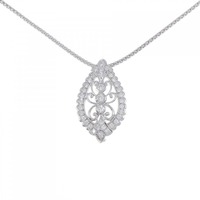 PT/K14WG ダイヤモンド ネックレス 0.36CT