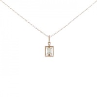 【新品】K18PG ダイヤモンド ネックレス 0.10CT
