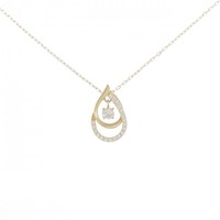 【新品】K18YG ダイヤモンド ネックレス 0.22CT