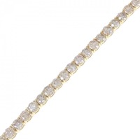【新品】K18YG ダイヤモンド ブレスレット 10.00CT