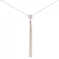 K18PG ダイヤモンド ネックレス 0.504CT FaG SI1