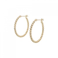 K18YG フープ ピアス