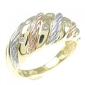 K18YG/PT/K18PG ダイヤモンド リング 0.08CT