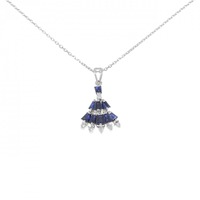 PT サファイヤ ネックレス 1.51CT
