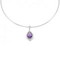 750WG アメジスト ネックレス 3.29CT