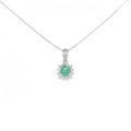 PT エメラルド ネックレス 0.32CT