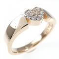 ポンテヴェキオ ハート リング 0.12CT