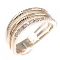 K18PG ダイヤモンド リング 0.13CT