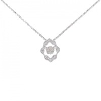 K18WG ダイヤモンド ネックレス 0.30CT