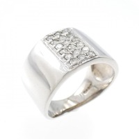 K18WG ダイヤモンド リング 0.30CT