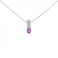 PT ルビー ネックレス 0.39CT