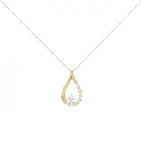 【リメイク】K18YG ダイヤモンド ネックレス 0.15CT