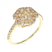 【新品】K18YG ダイヤモンド リング 0.70CT