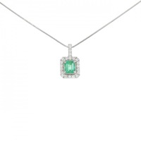 PT エメラルド ネックレス 0.62CT
