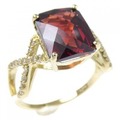 K18YG ガーネット リング 4.00CT