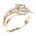 K18PG ダイヤモンド リング 0.46CT