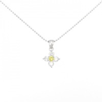 PT フラワー ダイヤモンド ネックレス 0.07CT