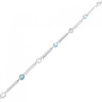 K18WG トルマリン ブレスレット 0.34CT