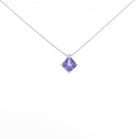 K18WG タンザナイト ネックレス 1.00CT