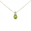 K18YG ペリドット ネックレス 2.88CT