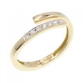 【リメイク】K18YG ダイヤモンド リング 0.07CT