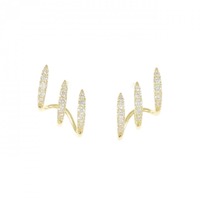 K18YG ダイヤモンド ピアス 0.26CT