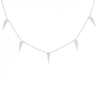 K18WG ダイヤモンド ネックレス 0.15CT