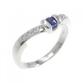 PT サファイヤ リング 0.12CT