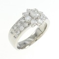 PT フラワー ダイヤモンド リング 0.37CT