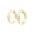 K18YG フープ ダイヤモンド ピアス 0.70CT