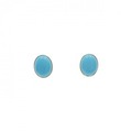 K18YG ターコイズ ピアス 3.40CT