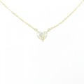 K18YG ハート ダイヤモンド ネックレス 0.313CT