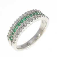 PT エメラルド リング 0.18CT