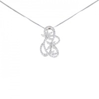 PT フラワー ダイヤモンド ネックレス 1.45CT