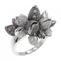 K18WG/K18BG ダイヤモンド リング 1.35CT