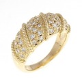 K18YG ダイヤモンド リング 0.37CT