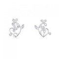 K14WG ダイヤモンド ピアス 0.18CT