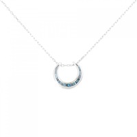 K18WG ダイヤモンド ネックレス 0.15CT
