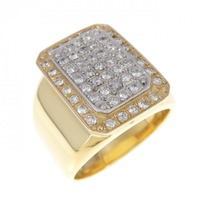 K18YG/K18WG ダイヤモンド リング 0.60CT